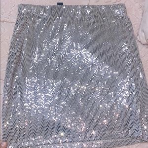 Light sparkly pink skirt